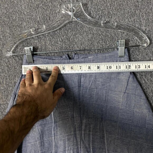 Alpha60 Women's Size XXS Blue High Rise Straight Leg Cropped Lagenlook Pants - Picture 8 of 10